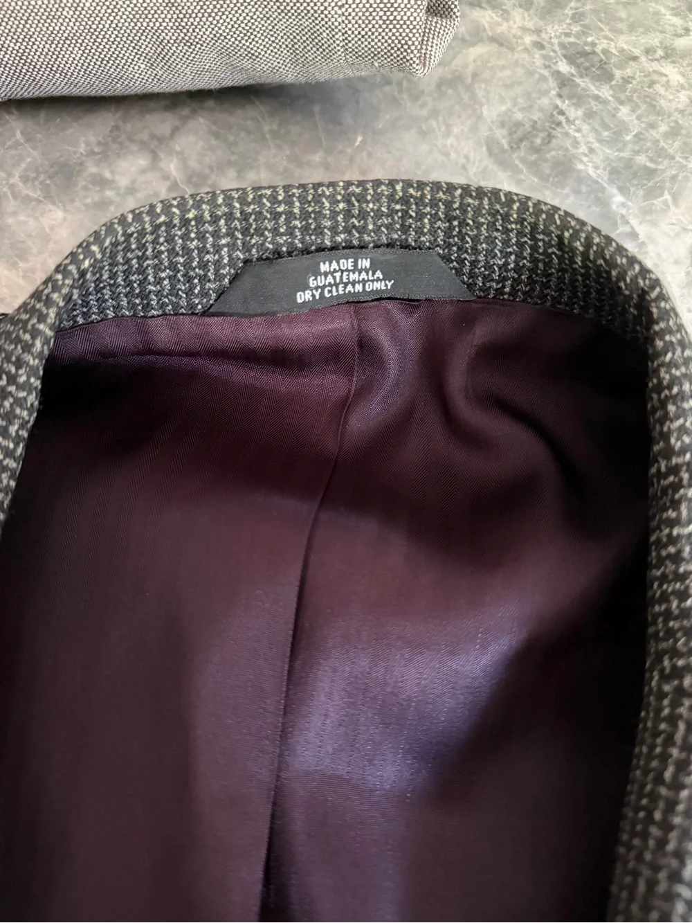 Haggar Collections Gray Textured Sport Coat Blazer Men’s Classic 3 Button